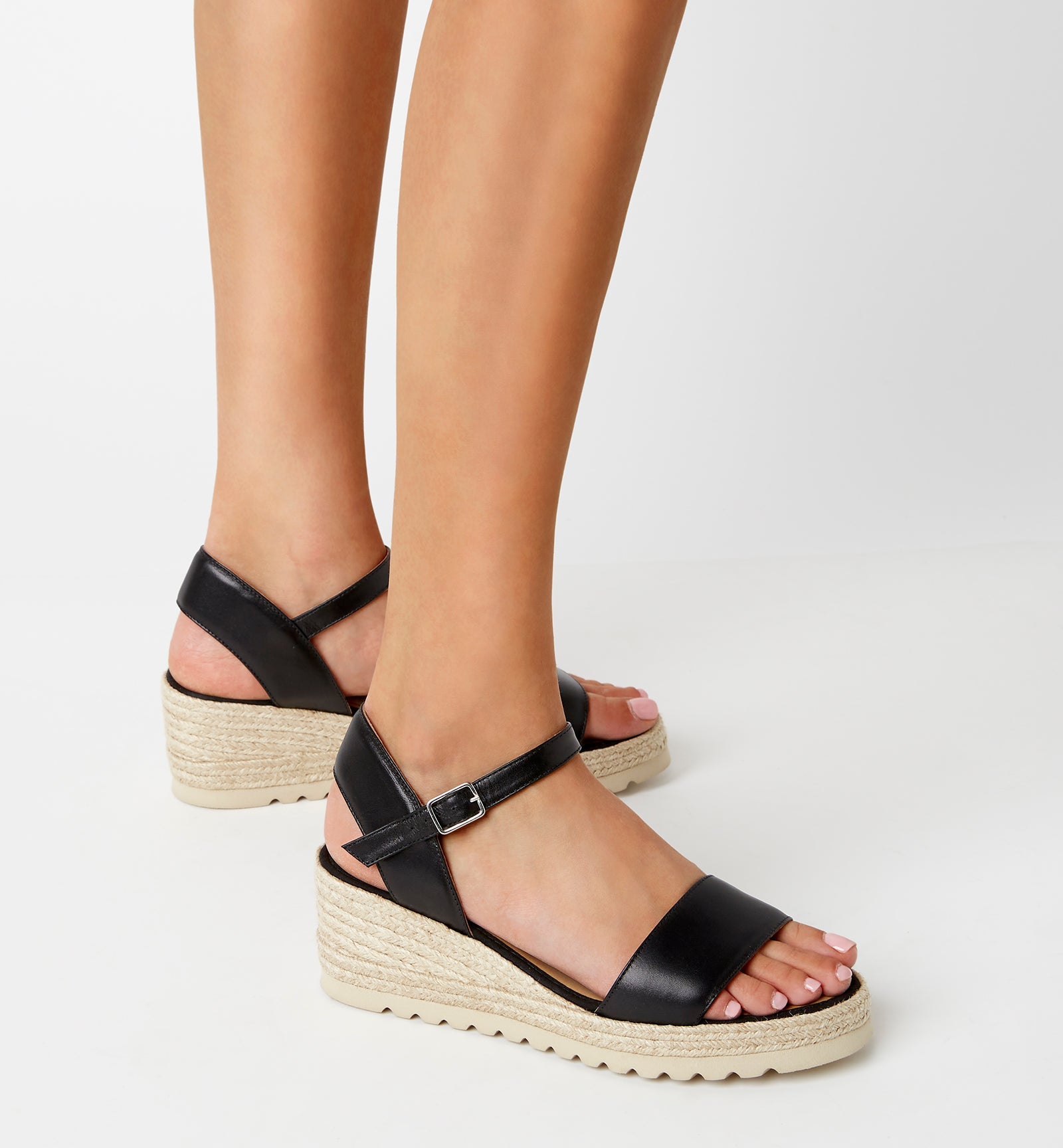 La Canadienne CHRISTIE LEATHER WEDGE ESPADRILLE Women