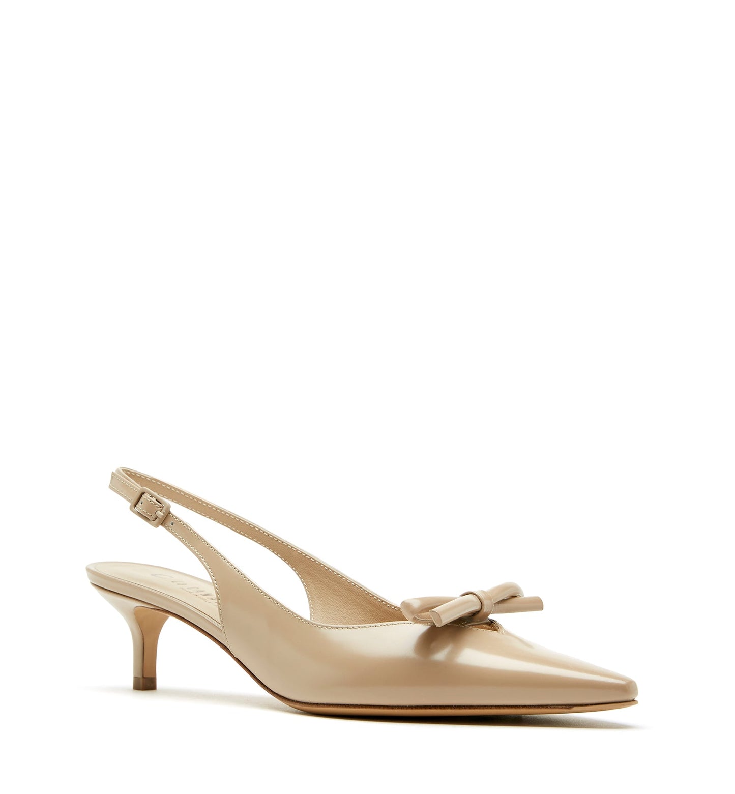 La Canadienne ALLY SLINGBACK SHINE LEATHER PUMP Women