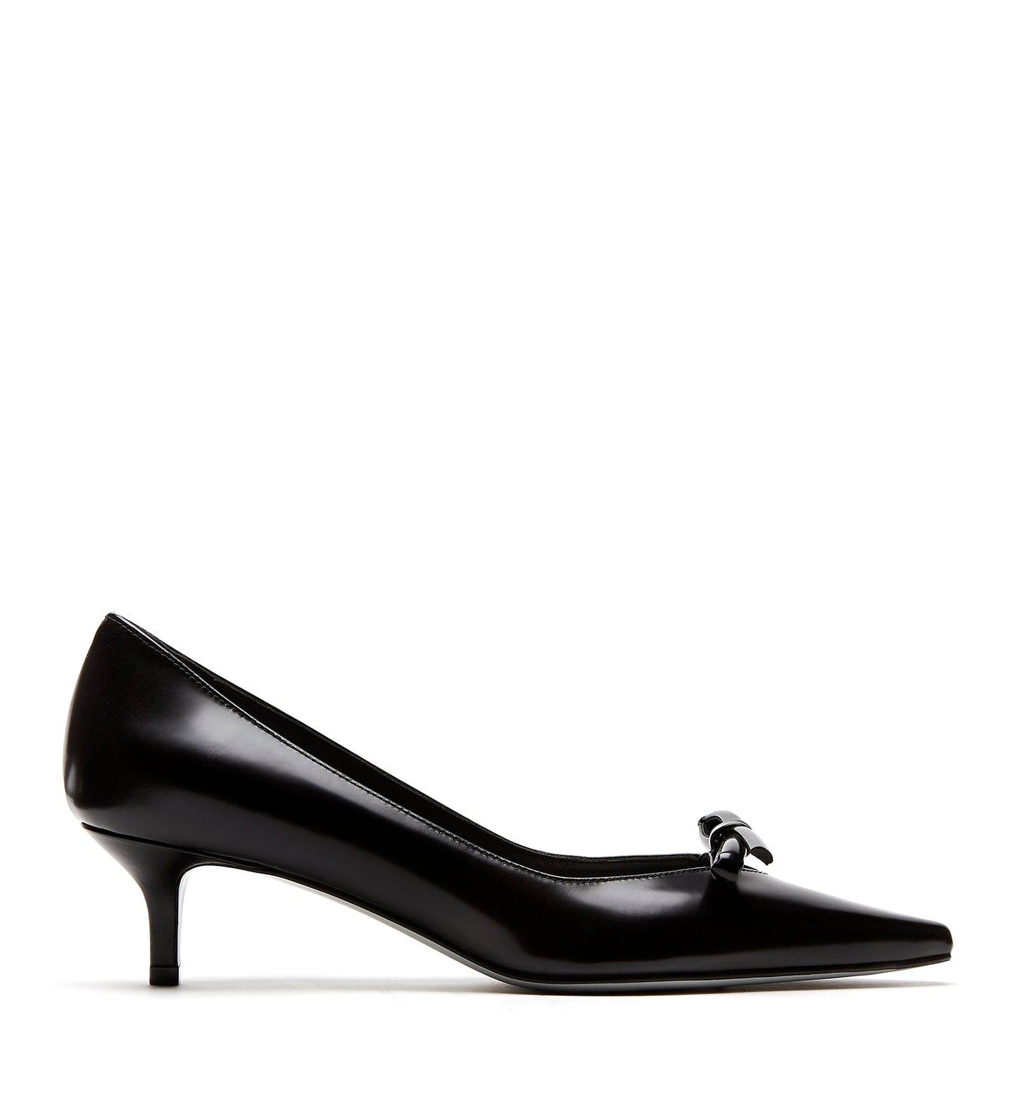 La Canadienne ARLOW KITTEN HEEL SHINE LEATHER PUMP Women