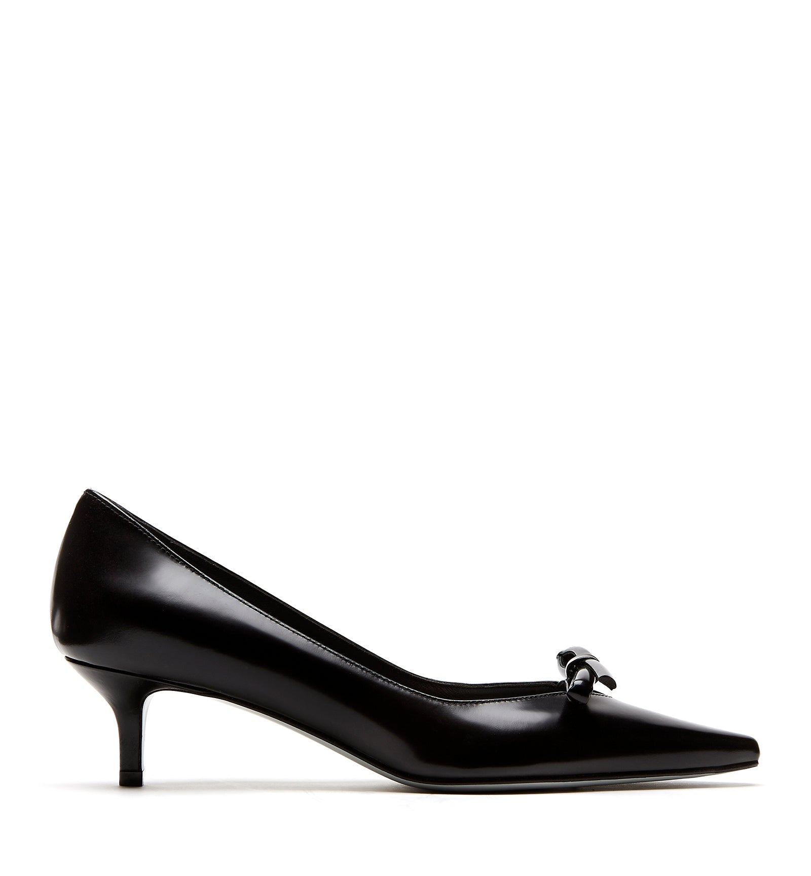La Canadienne ARLOW KITTEN HEEL SHINE LEATHER PUMP Women