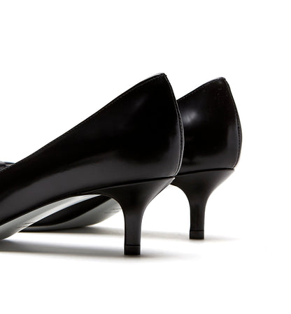 La Canadienne ARLOW KITTEN HEEL SHINE LEATHER PUMP Women