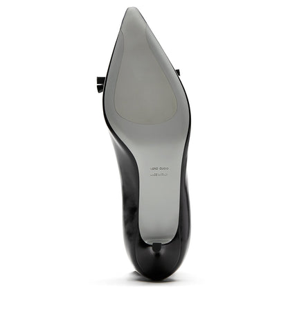 La Canadienne ARLOW KITTEN HEEL SHINE LEATHER PUMP Women