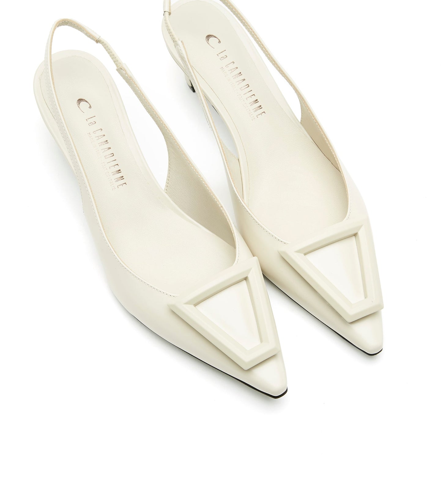 La Canadienne ARTY SLINGBACK SHINE LEATHER PUMP Women