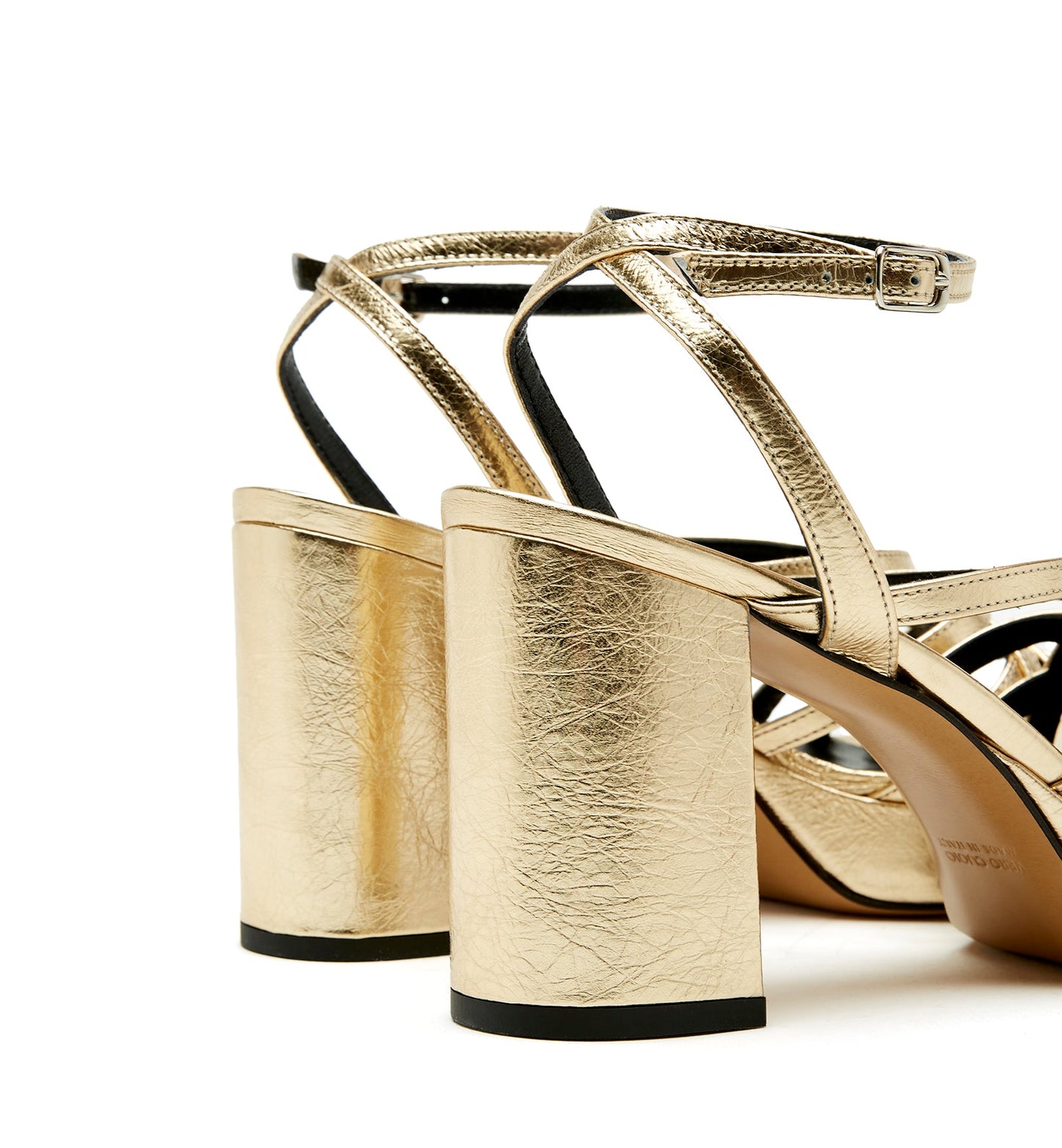 La Canadienne RECALL CRINKLE LEATHER PLATFORM SANDAL Women
