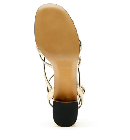 La Canadienne RECALL CRINKLE LEATHER PLATFORM SANDAL Women