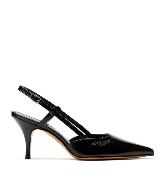 La Canadienne RECRUIT SLINGBACK CRINKLE LEATHER PUMP Women