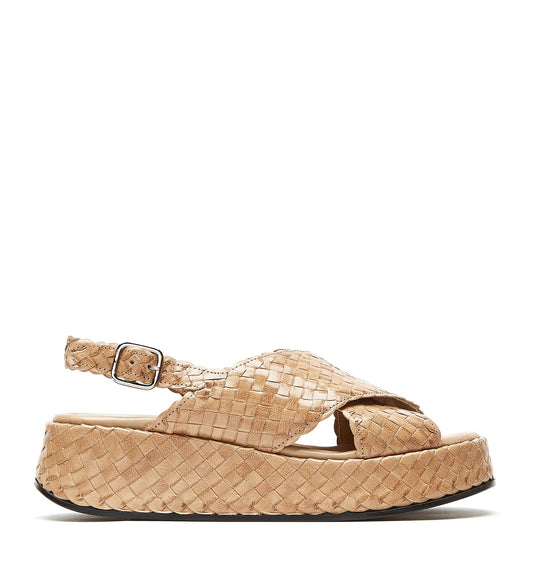 La Canadienne PACIFIK WOVEN LEATHER SANDAL Women