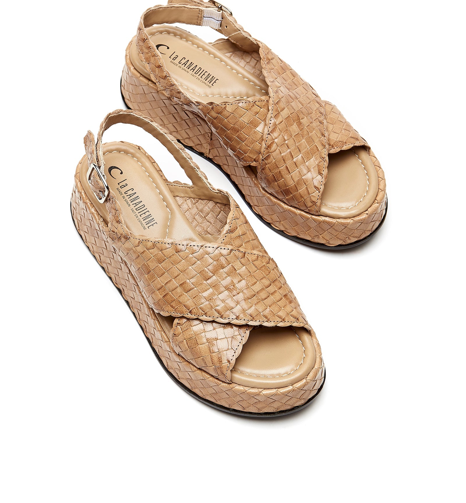 La Canadienne PACIFIK WOVEN LEATHER SANDAL Women