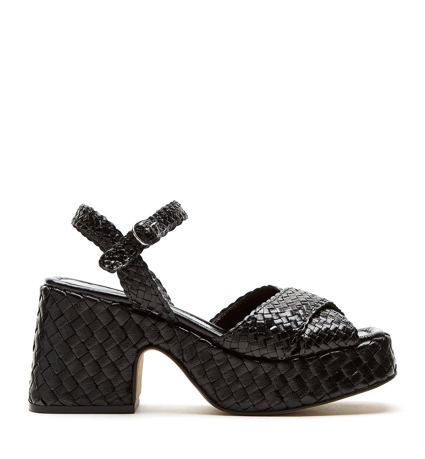 La Canadienne PAMMEE WOVEN LEATHER SANDAL Women