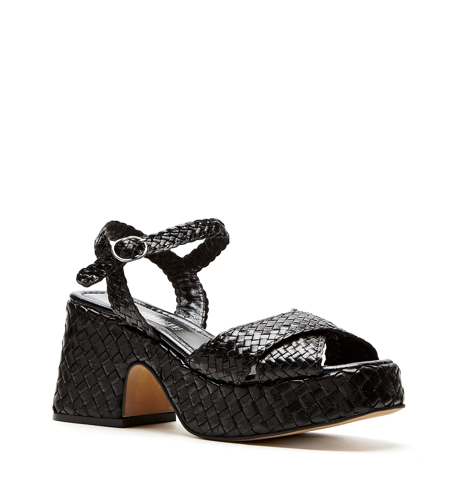 La Canadienne PAMMEE WOVEN LEATHER SANDAL Women