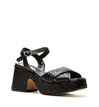 La Canadienne PAMMEE WOVEN LEATHER SANDAL Women