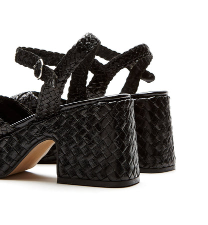 La Canadienne PAMMEE WOVEN LEATHER SANDAL Women