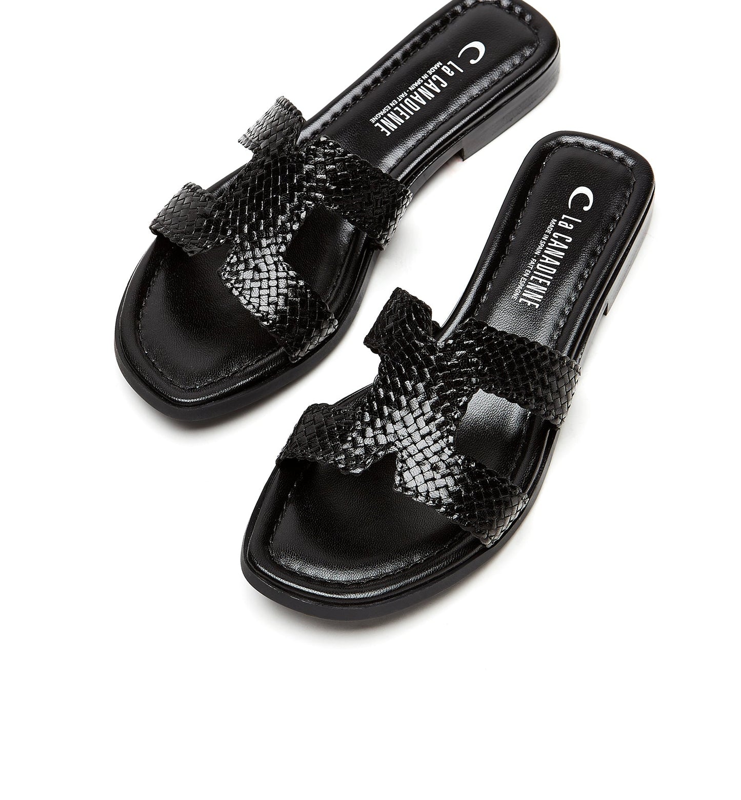 La Canadienne PERSIST WOVEN LEATHER SANDAL Women