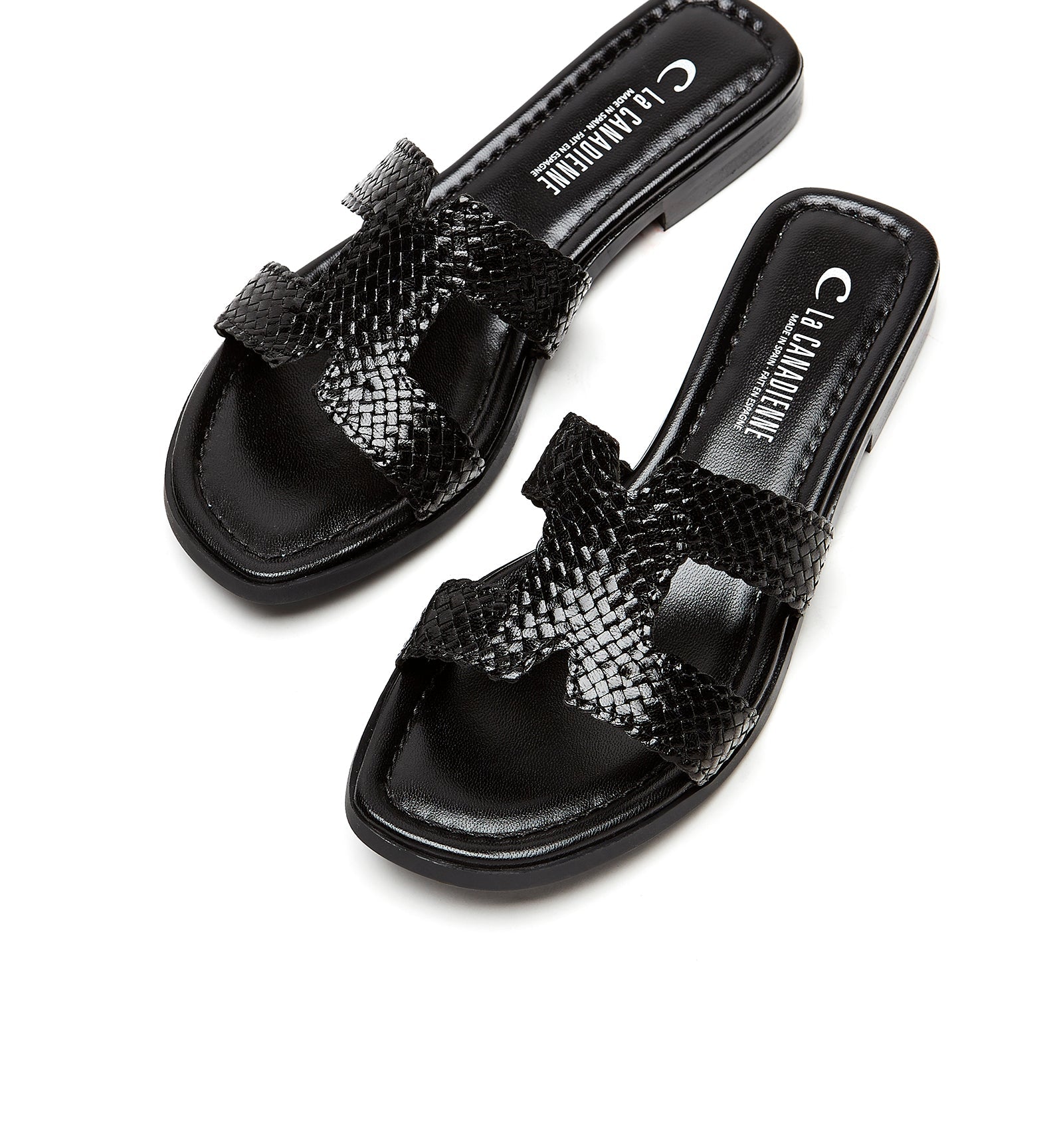 La Canadienne PERSIST WOVEN LEATHER SANDAL Women