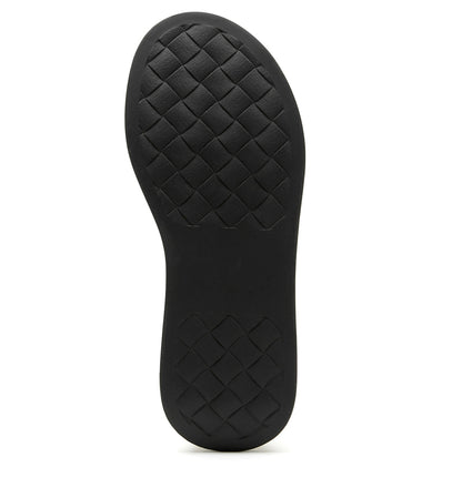 La Canadienne PONY WOVEN LEATHER PLATFORM SANDAL Women