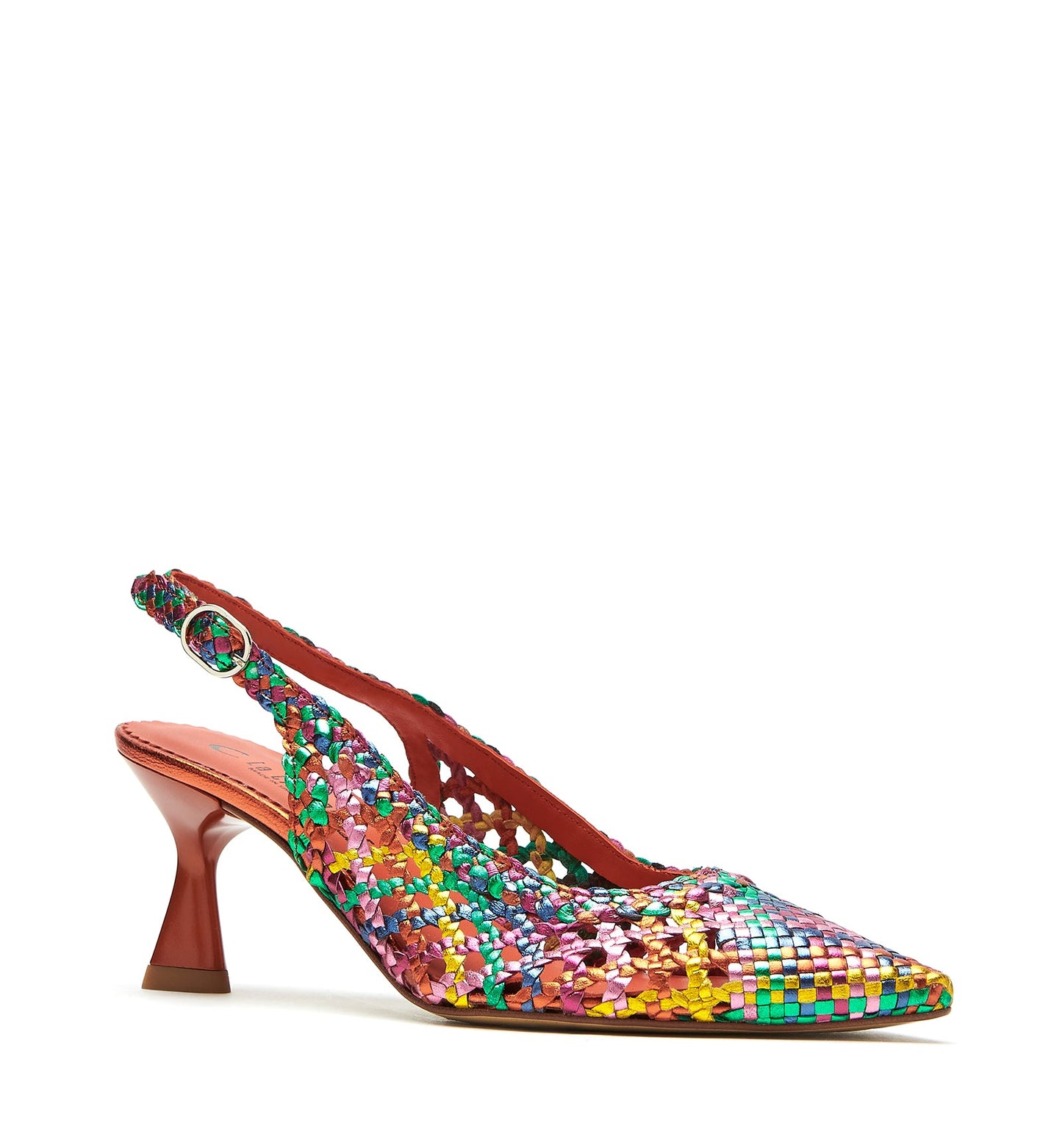 La Canadienne PUMP SLINGBACK WOVEN LEATHER PUMP Women