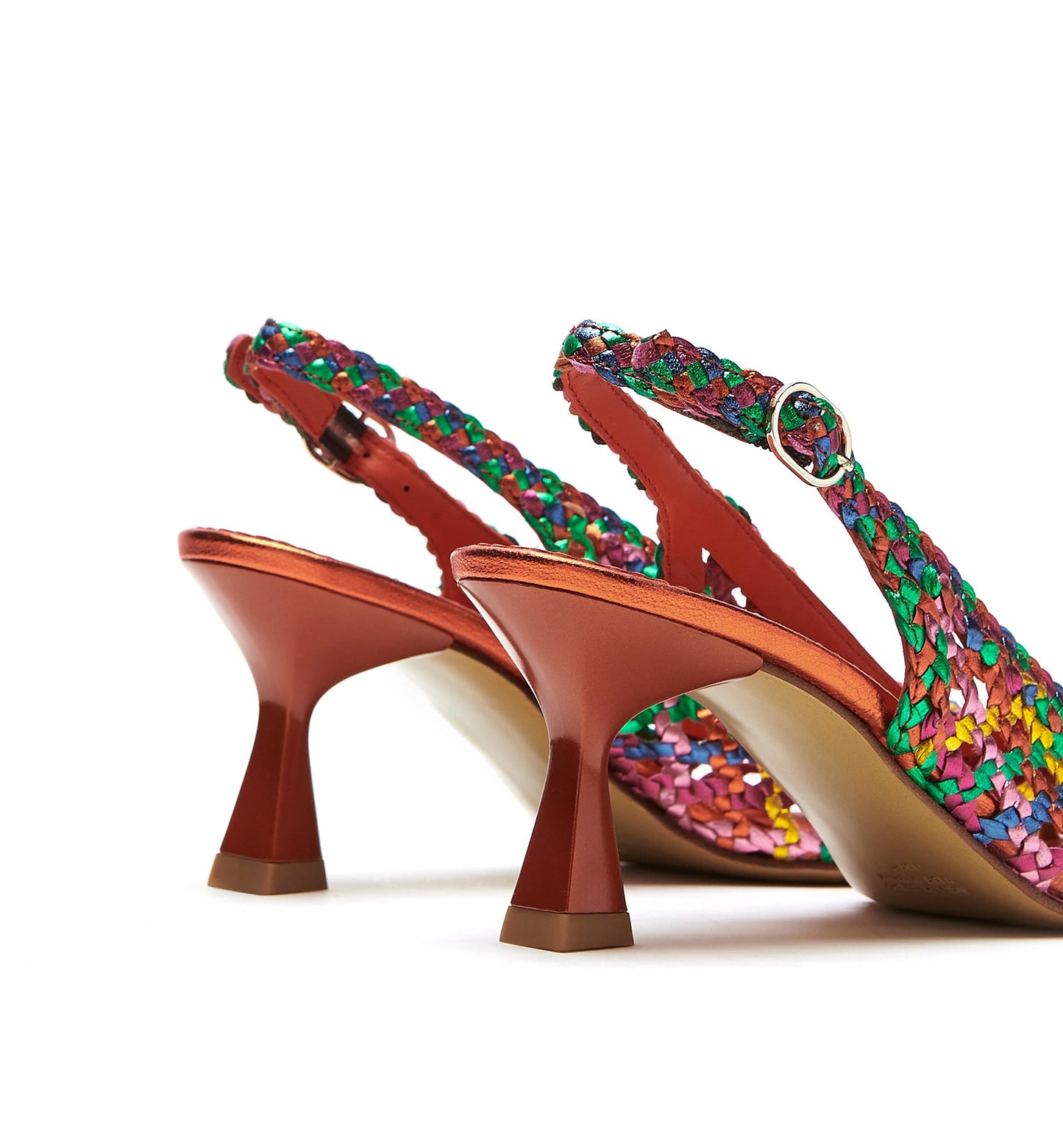 La Canadienne PUMP SLINGBACK WOVEN LEATHER PUMP Women