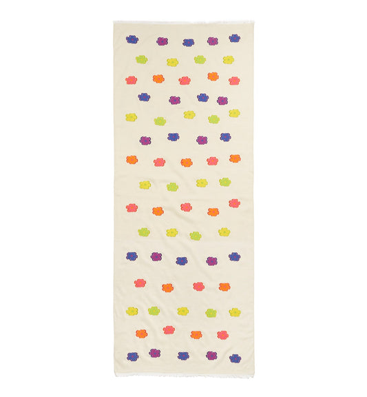 La Canadienne LINGO FLORAL DOT PATTERN  SCARF Women