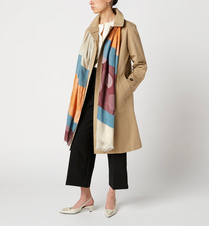La Canadienne LUSTER CIRCULAR PATTERN SCARF Women