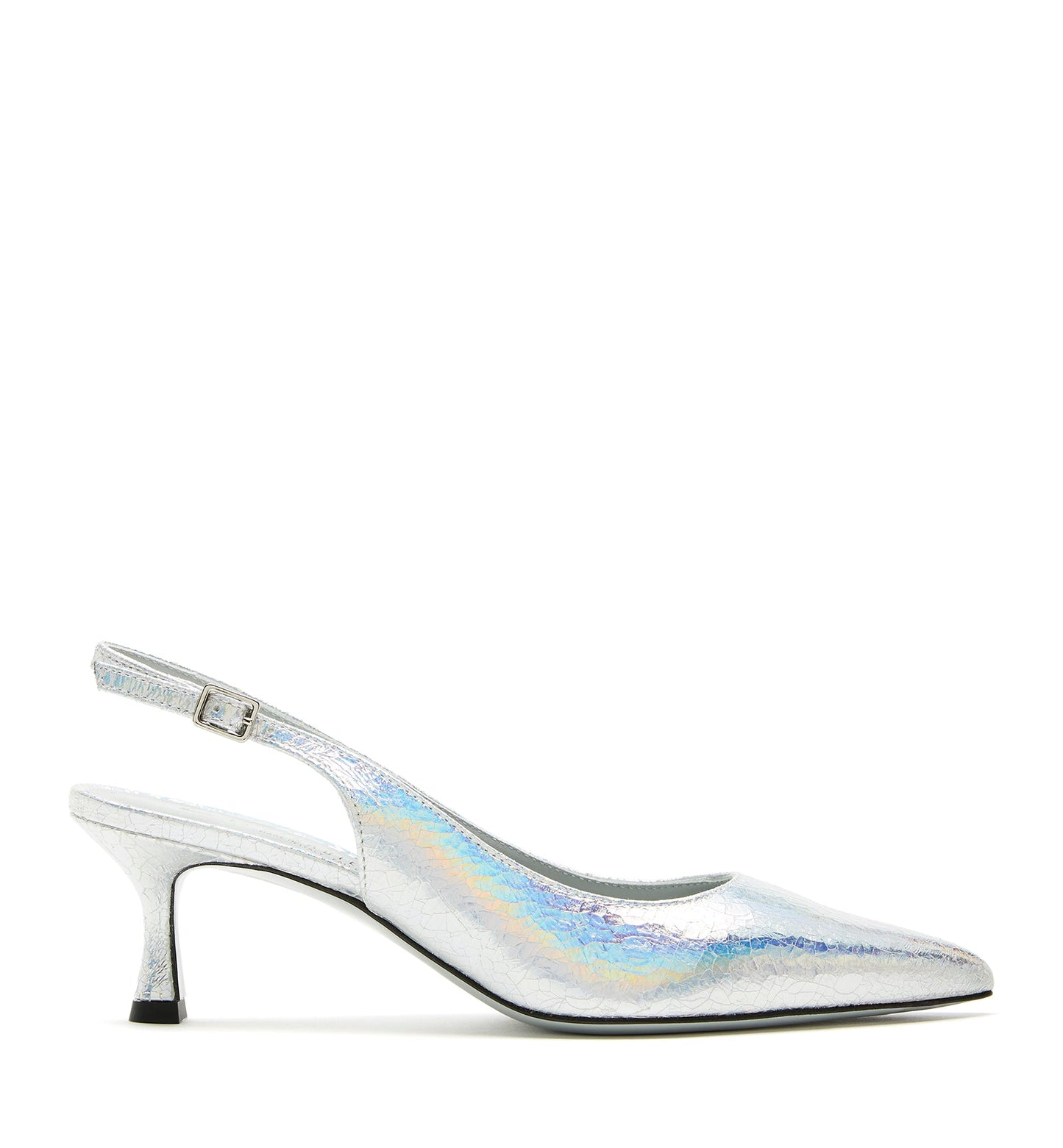 La Canadienne ALORA SLINGBACK CRINKLE LEATHER PUMP Women