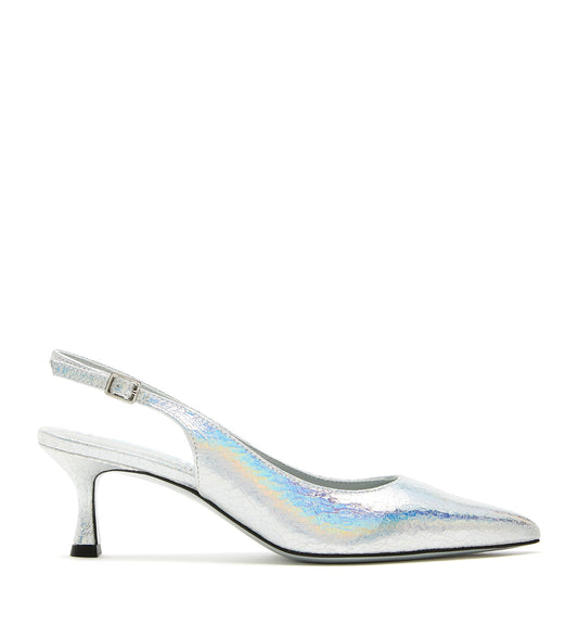 La Canadienne ALORA SLINGBACK CRINKLE LEATHER PUMP Women