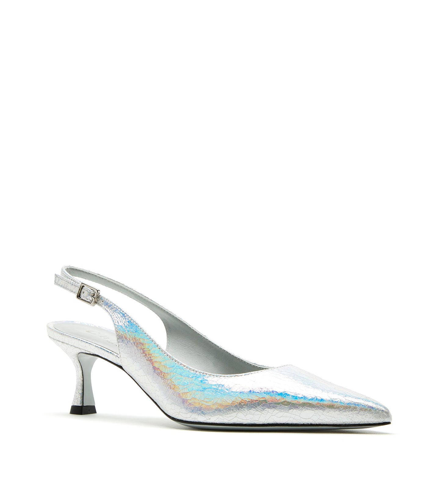 La Canadienne ALORA SLINGBACK CRINKLE LEATHER PUMP Women