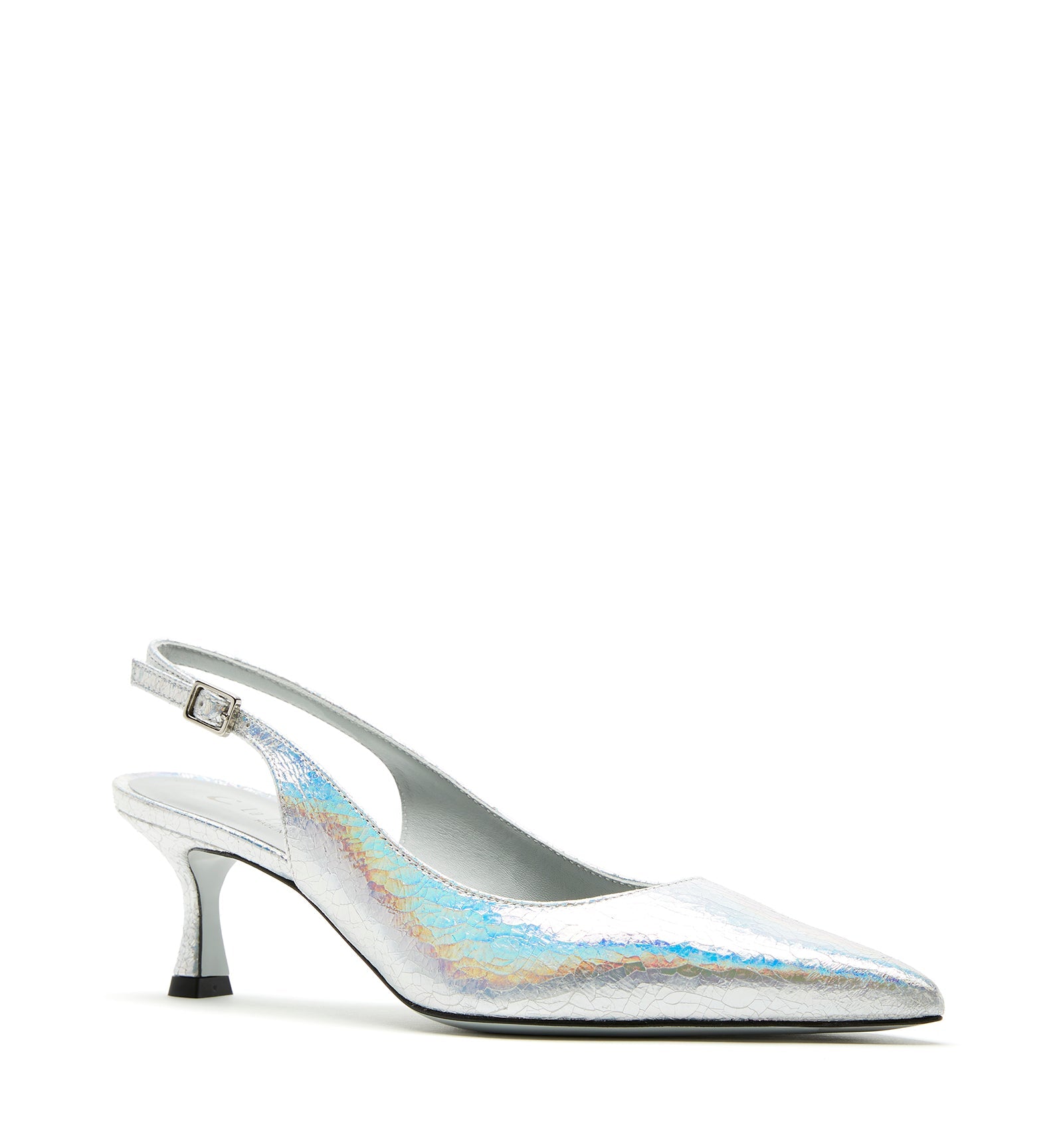 La Canadienne ALORA SLINGBACK CRINKLE LEATHER PUMP Women