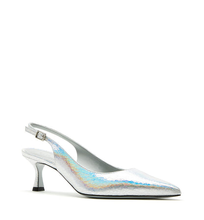 La Canadienne ALORA SLINGBACK CRINKLE LEATHER PUMP Women