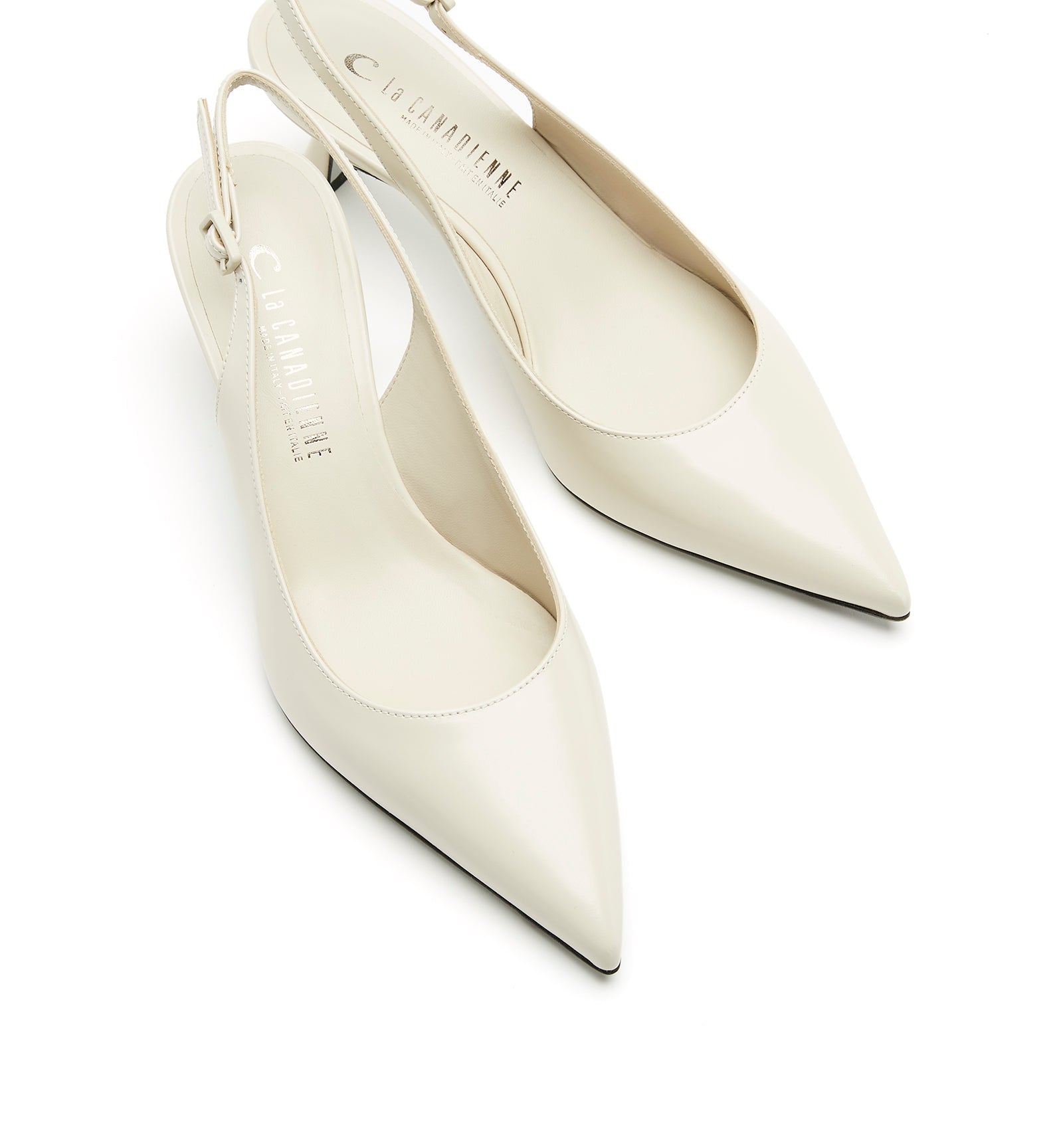 La Canadienne ALORA SLINGBACK SHINE LEATHER PUMP Women