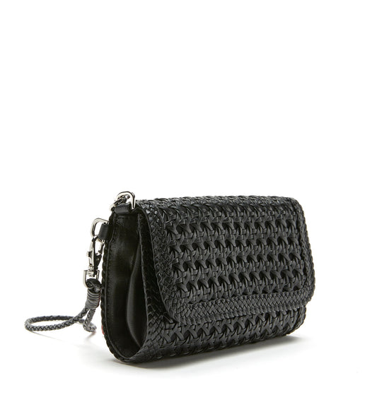 La Canadienne POMPEO WOVEN LEATHER CROSSBODY BAG Women