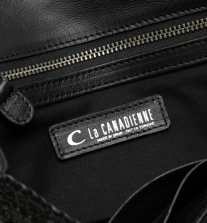 La Canadienne POMPEO WOVEN LEATHER CROSSBODY BAG Women