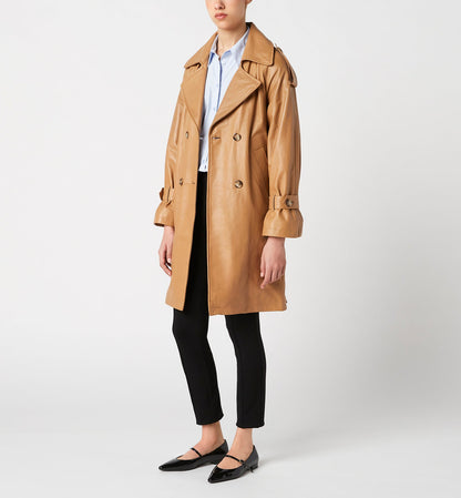 La Canadienne FRESH LEATHER TRENCH COAT Women