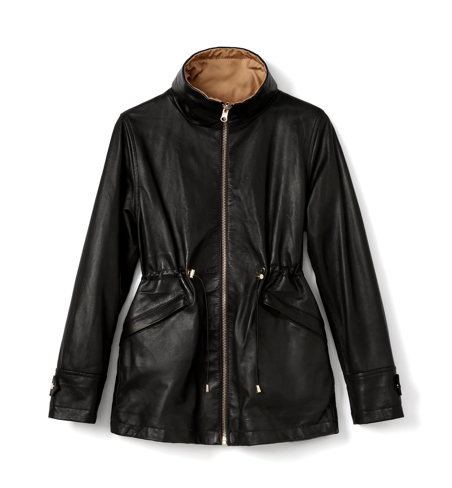 La Canadienne FAROE LEATHER REVERSIBLE COAT Women