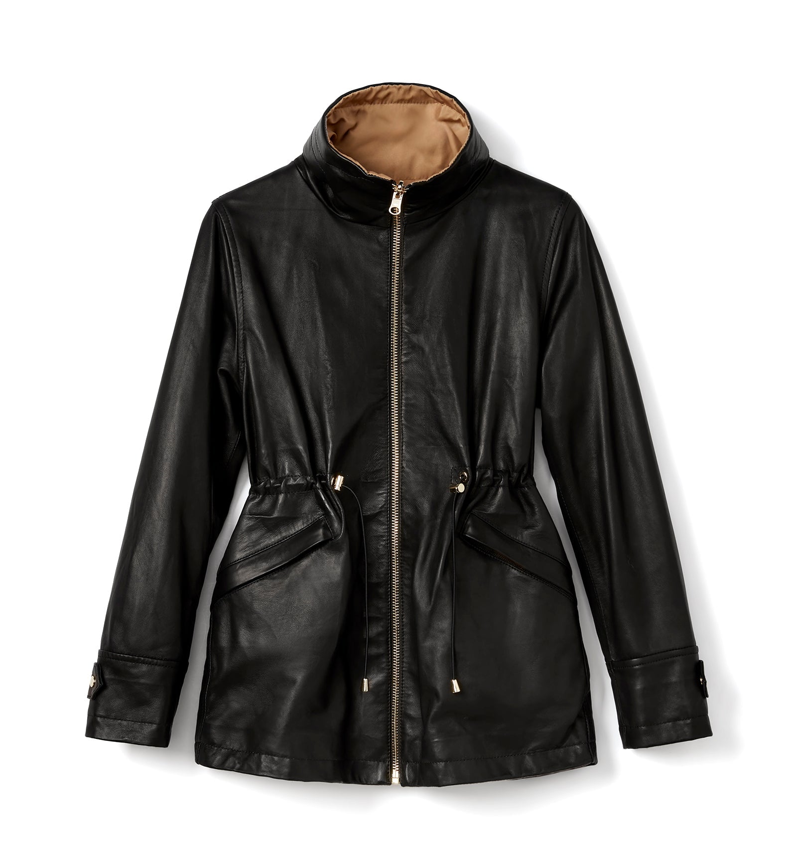 La Canadienne FAROE LEATHER REVERSIBLE COAT Women
