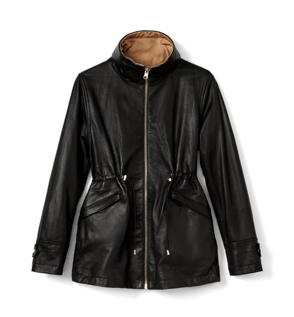 La Canadienne FAROE LEATHER REVERSIBLE COAT Women