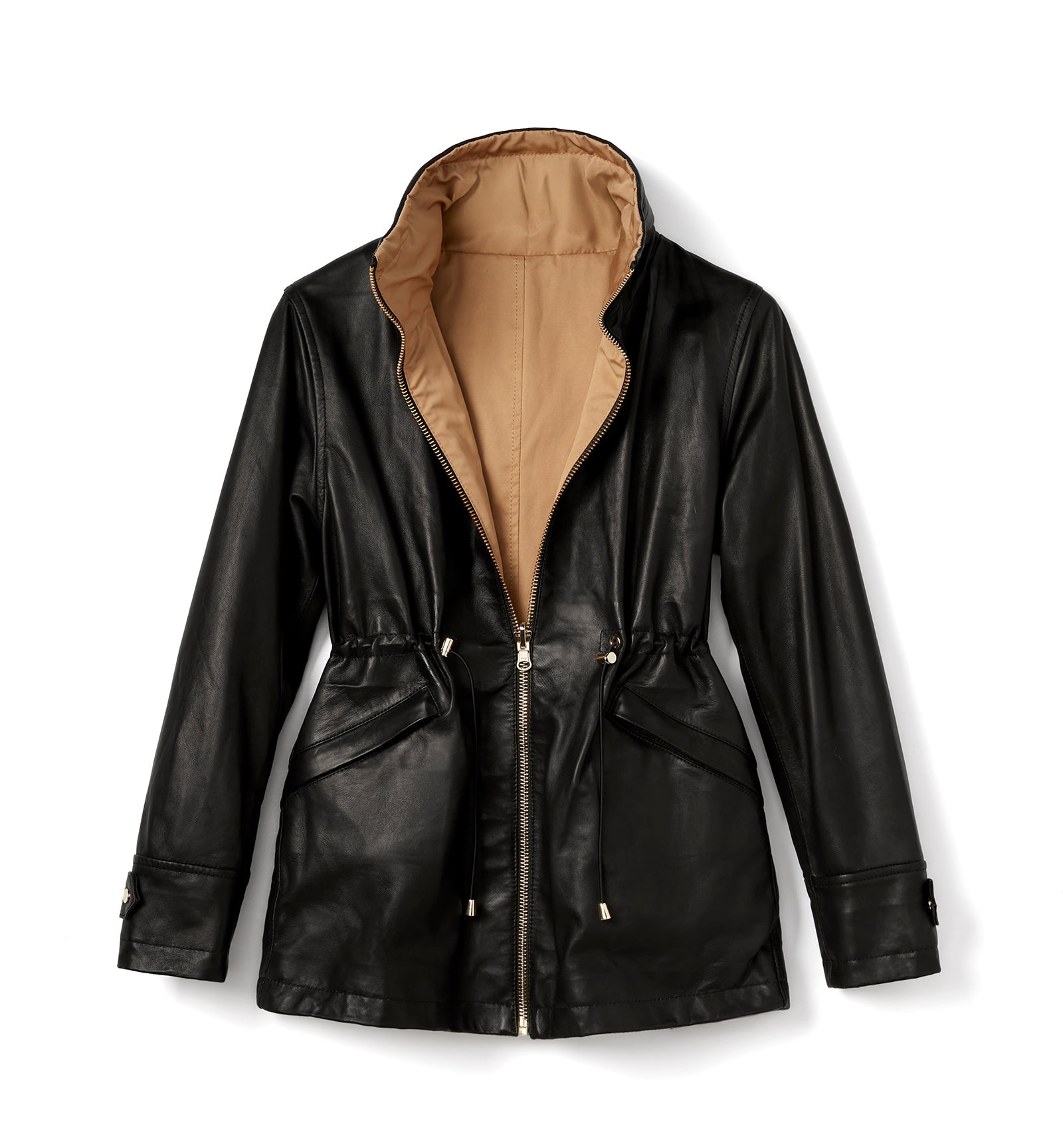 La Canadienne FAROE LEATHER REVERSIBLE COAT Women
