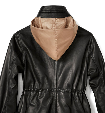 La Canadienne FAROE LEATHER REVERSIBLE COAT Women