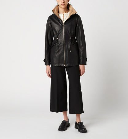 La Canadienne FAROE LEATHER REVERSIBLE COAT Women